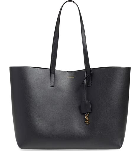 saint laurent leather shopper